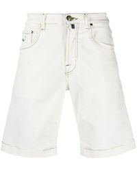 Jacob Cohen - Contrasting-Stitch Detail Shorts - Lyst