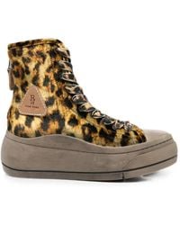 R13 - Leopard-Print Platform Sneakers - Lyst