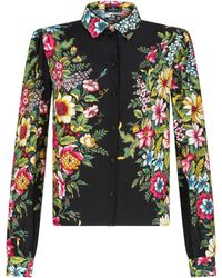 Etro - Floral-print Silk Shirt - Lyst