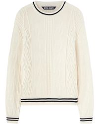 Palm Angels - Cotton Blend Sweater - Lyst