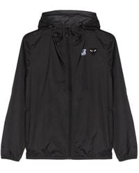 COMME DES GARÇONS PLAY - X K-Way Logo-Patch Hooded Jacket - Lyst
