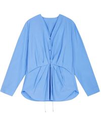 JNBY - Drawstring-Waist Draped Shirt - Lyst