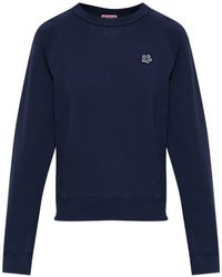 KENZO - Sweatshirt Mit Logo-Patch - Lyst