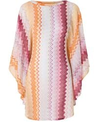 Missoni - ジグザグパターン ミニドレス - Lyst