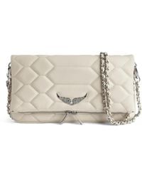 Zadig & Voltaire - Rock Quilted Leather Clutch Bag - Lyst