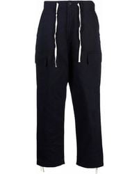 Universal Works - Pantalones rectos con cordones - Lyst
