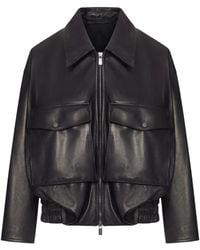 Salvatore Santoro - Pocket-Detail Leather Jacket - Lyst