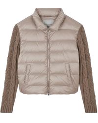 Paul & Shark - Cable-Knit Padded Jacket - Lyst