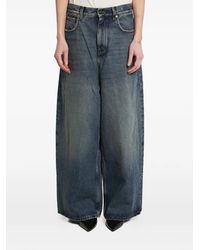 Balenciaga - Low-Rise Cotton Baggy Jeans - Lyst