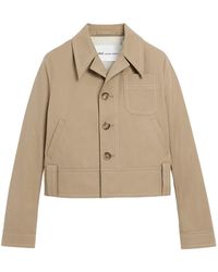 Ami Paris - Buttoned Cropped Jacket - Lyst