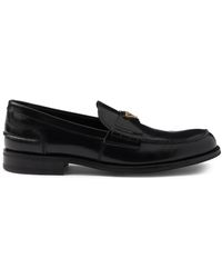 Prada - レザーローファー - Lyst