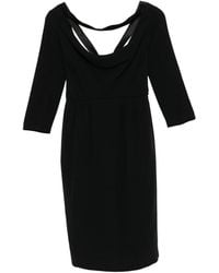 DSquared² - Cowl-Neck Three-Quarter-Sleeve Dress - Lyst