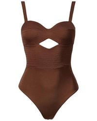 SOFIA ERHAN - Cut-Out Textured Swimsuit - Lyst
