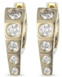 TYPE JEWELRY - Diamond Leggo Mini Earrings - Lyst