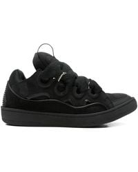 Lanvin - Baskets Curb À Lacets - Lyst