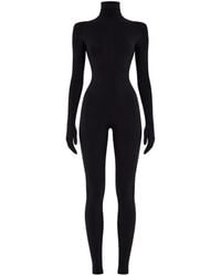 Norma Kamali - Turtleneck Long-Sleeved Jumpsuit - Lyst