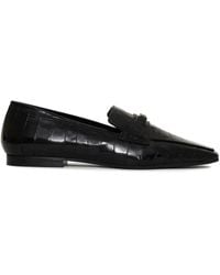 Anine Bing - Freya Crocodile-Embossed Loafers - Lyst