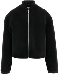 Jil Sander - Cropped Bomber Jacket - Lyst