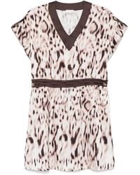 Liu Jo - Mini-Jurk Met Print - Lyst