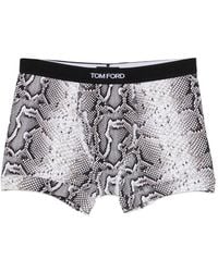 Tom Ford - Snake-Print Logo-Waistband Boxers - Lyst