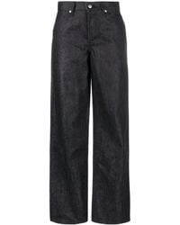 Jil Sander - Vaqueros rectos de talle alto - Lyst