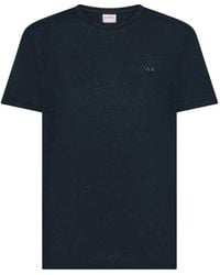 Sun 68 - Linen-Flax T-Shirt - Lyst