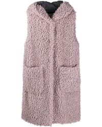 Herno Veste texturée à design sans manches - Rose