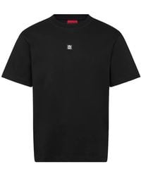 HUGO - Dilanso Logo-Patch T-Shirt - Lyst