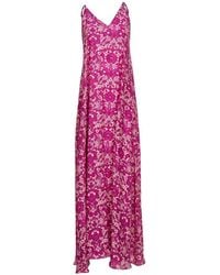 Gianluca Capannolo - Floral-Print V-Neck Dress - Lyst