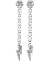 Philipp Plein - Thunder Stainless-Steel Earrings - Lyst