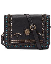 Frau - Stud-Embellished Leather Shoulder Bag - Lyst