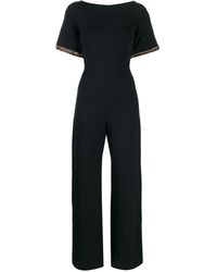 Stella McCartney Beaded Trim Sleeved Jumpsuit - Blue