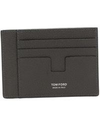 Tom Ford - T-Line Grained Leather Cardholder - Lyst