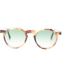 Lesca - Bloc Geometric-Frame Sunglasses - Lyst