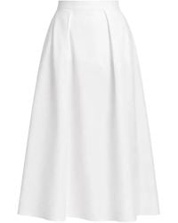 Elie Saab - Popeline Midi-Wikkelrok - Lyst