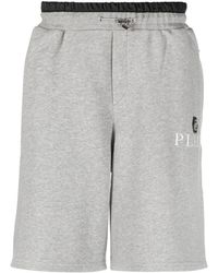 Philipp Plein - Logo-plaque track shorts - Lyst
