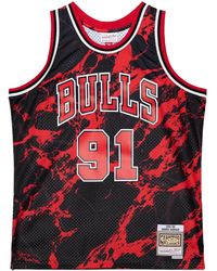 Mitchell & Ness - X Nba Chicago Bulls 1997 Dennis Rodman Team Marble Swingman タンクトップ - Lyst