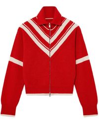 Stella McCartney - Collared Zipper Knit Jacket - Lyst