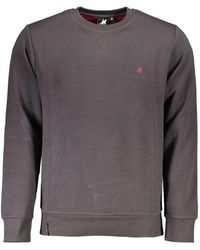 U.S. Grand - Embroidered-Logo Crew-Neck Sweatshirt - Lyst