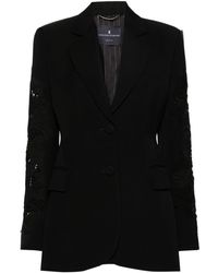 Ermanno Scervino - Lace-panelling Single-breasted Blazer - Lyst