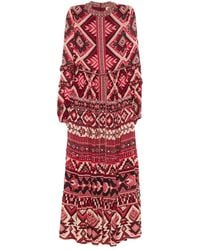 FARM Rio - Ainika Geometric-Pattern Maxi Dress - Lyst