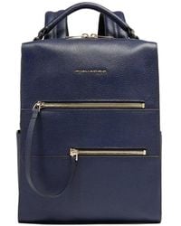 Piquadro - Patricia Leather Backpack - Lyst