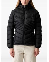 DKNY - Quilted Hooded Jacket - Lyst