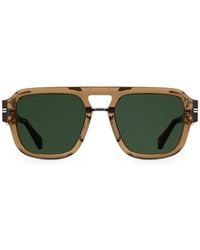 Lacoste - Geometric-Frame Sunglasses - Lyst