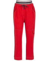 Brunello Cucinelli - Pantaloni Sportivi Con Dettaglio Lamé - Lyst