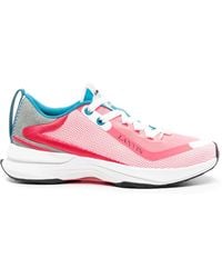 Lanvin - L-I Sneakers Mit Mesh-Einsätzen - Lyst