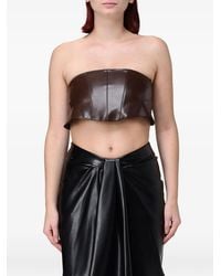 Hanita - Lace-Up Strapless Top - Lyst
