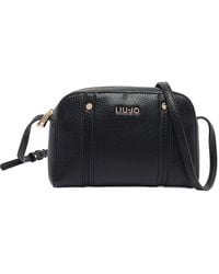 Liu Jo - Logo-Plaque Zip-Closure Shoulder Bag - Lyst