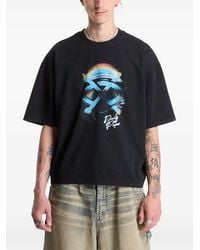 Daily Paper - Shield Helmet Graphic-Print T-Shirt - Lyst