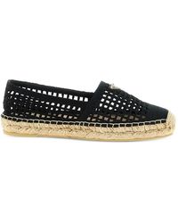 Prada - Crochet-Knit Espadrilles - Lyst